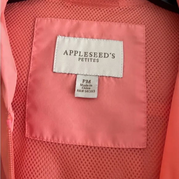 Appleseed’s Petites Jacket Women’s zipper Down Long Sleeves Orange Sz 4p - Picture 7 of 7